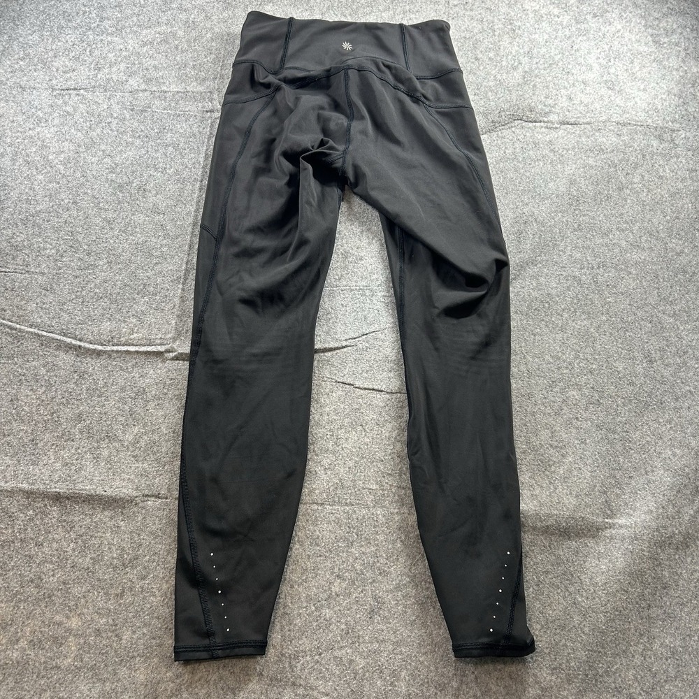 ATHLETA Rainier 7/8 Tight Women's XS Workout Run Winter Black Pockets - Picture 10 of 10
